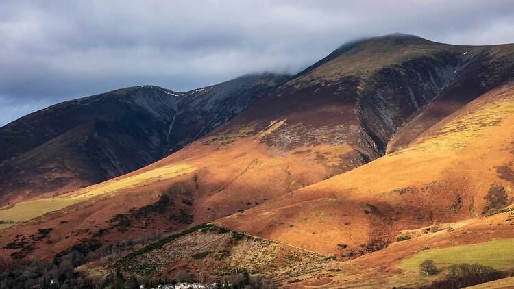 Skiddaw mountain in Cumbria, Lake District