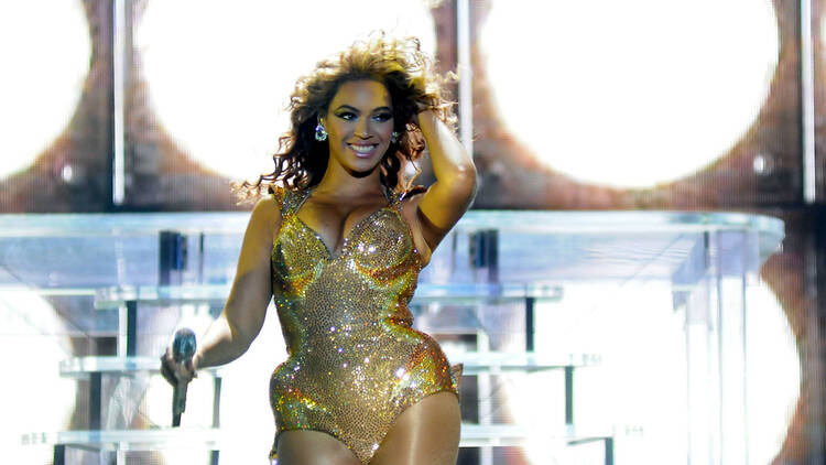 Beyonce performing live in Rio de Janeiro, Brazil