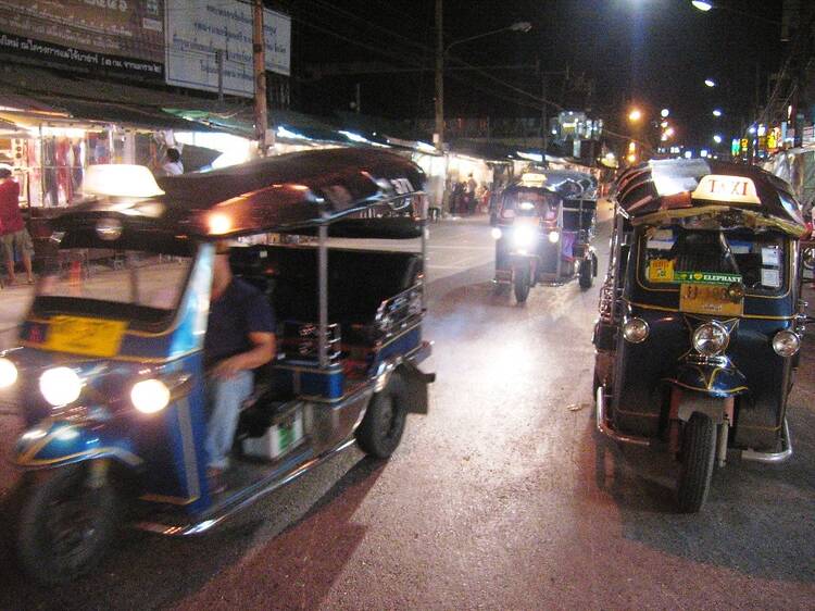 Brave a ride on the infamous Thai tuk tuk