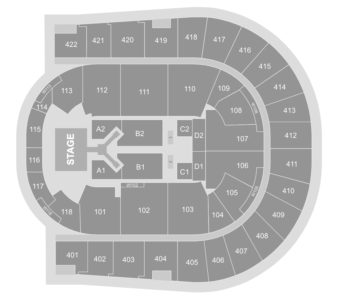 O2 Arena seating plan for the Jonas Brothers, September 2024