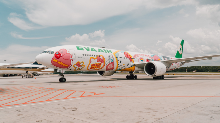 EVA Air Sanrio Hello Kitty flights from Singapore to Taiwan