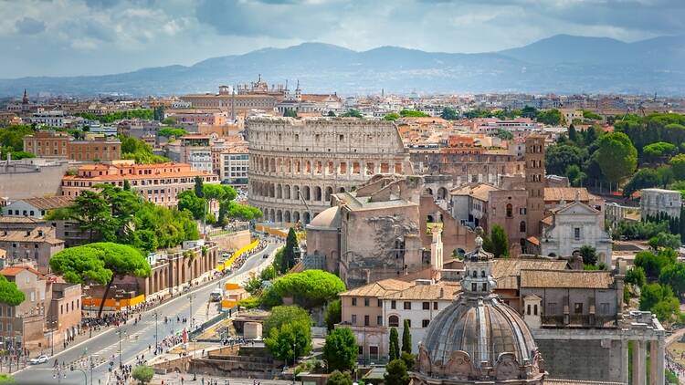 View of Rome the Palazzo Vittoriano