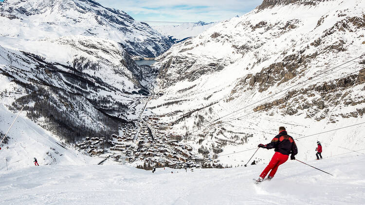 Val D’Isere ski resort in France