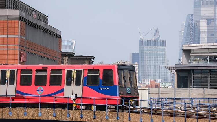 DLR train in London