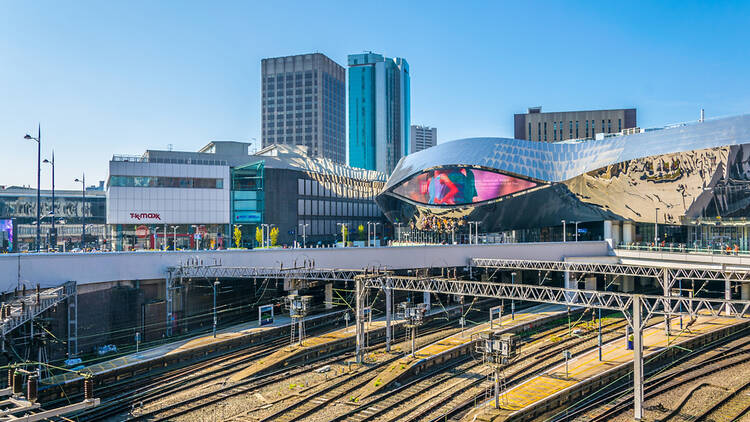 Train station in Birmingham, England