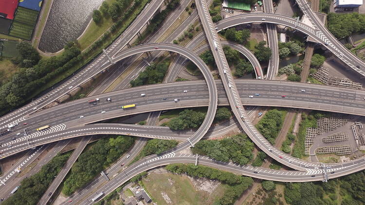 Spaghetti Junction in Birmingham