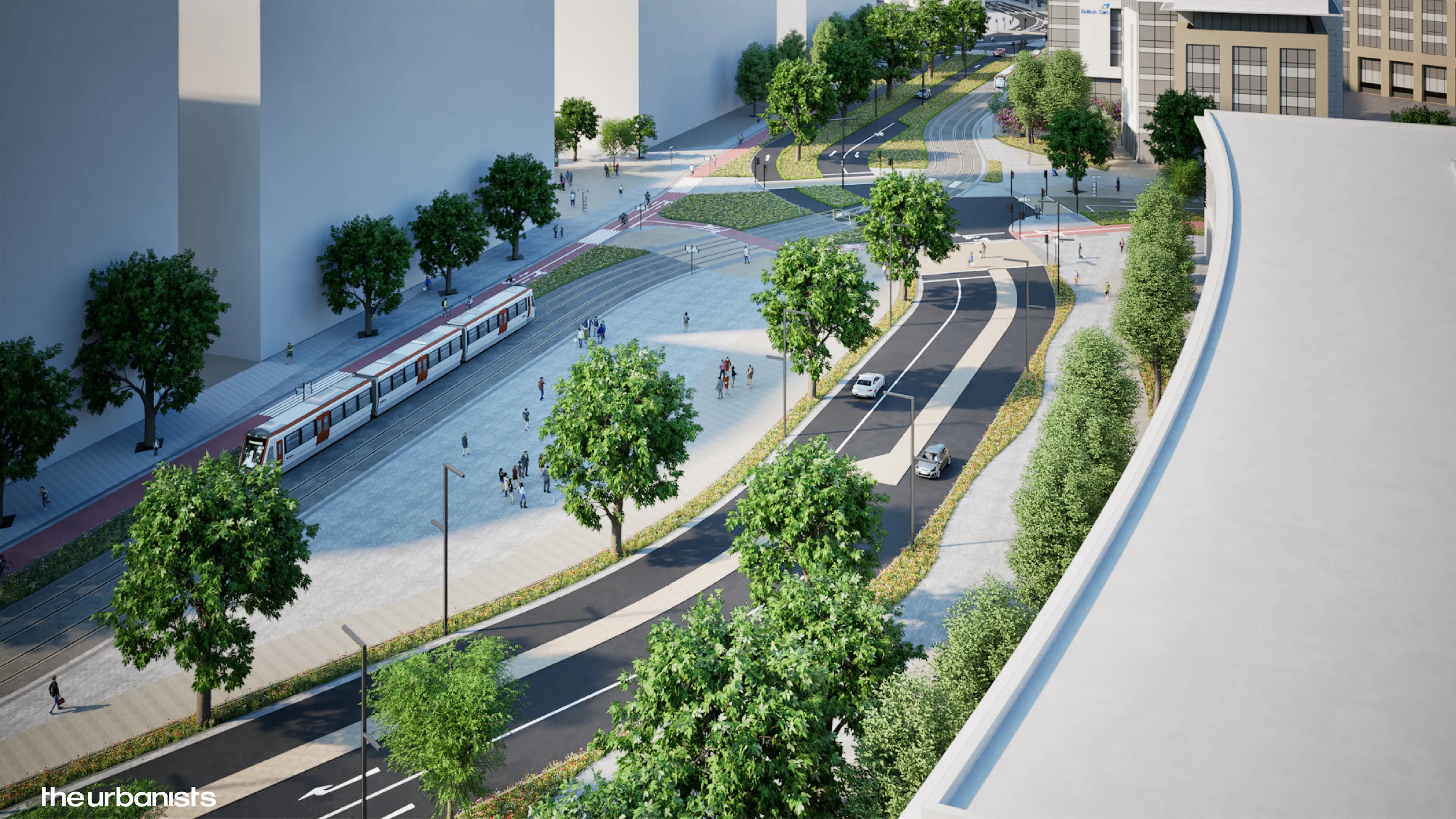 Artist impression of planned Cardiff Crossrail phase one