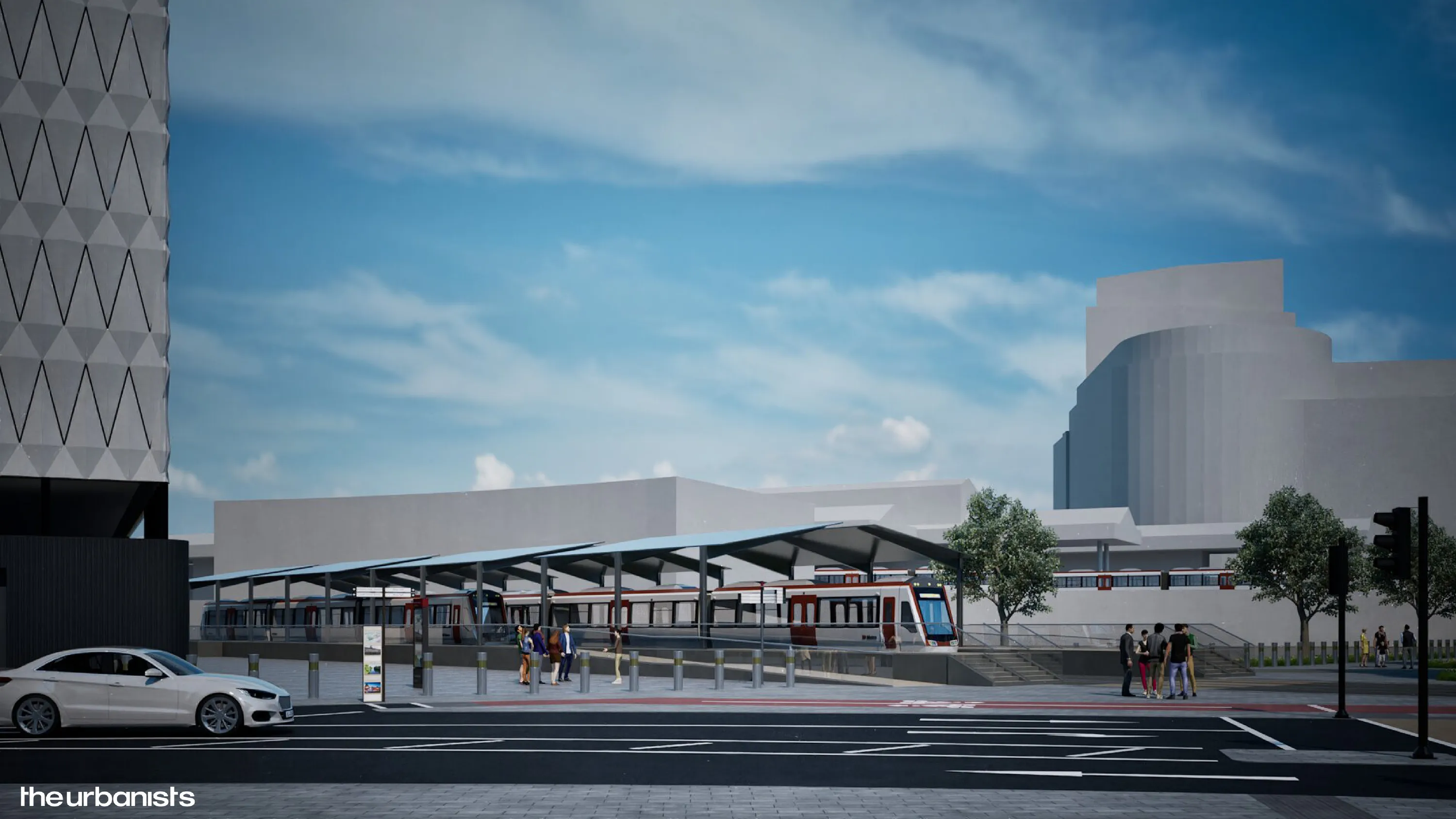 Artist impression of planned Cardiff Crossrail phase one