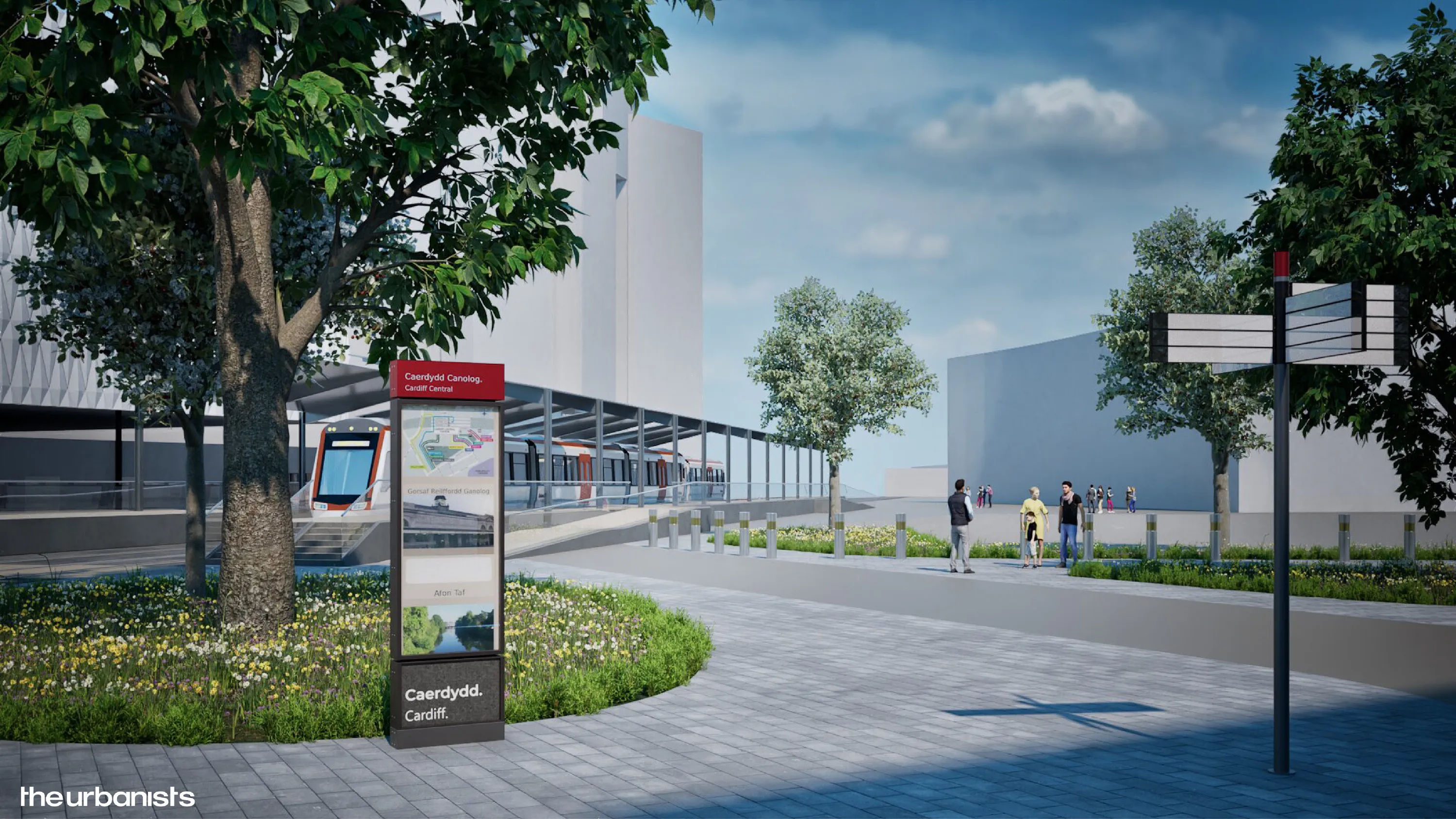 Artist impression of planned Cardiff Crossrail phase one