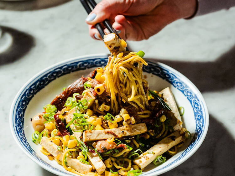 Drunken duck noodles at Queen's English in Washington, D.C.