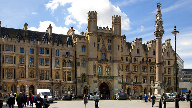 The outside of Westminster school in London