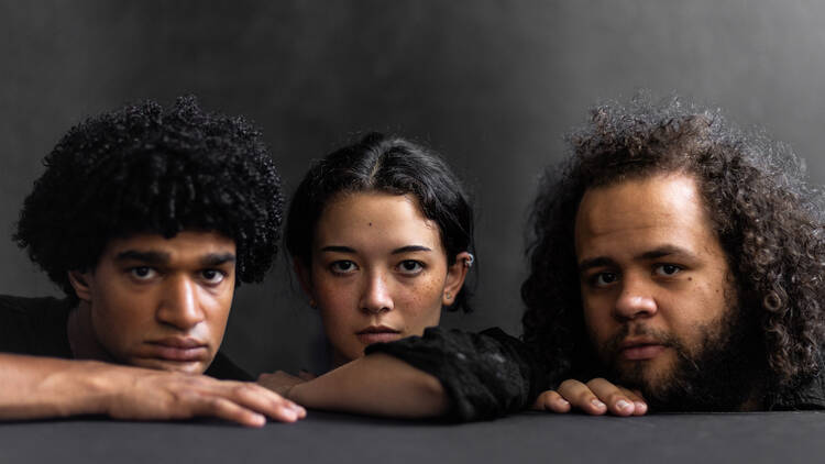 Jonah O’Hara-David, Izabel Mar and Luis Feliciano in Family