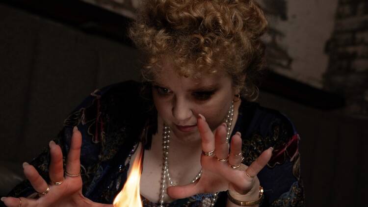 Krystyn Lambert as Margery in The Spirits' Speakeasy