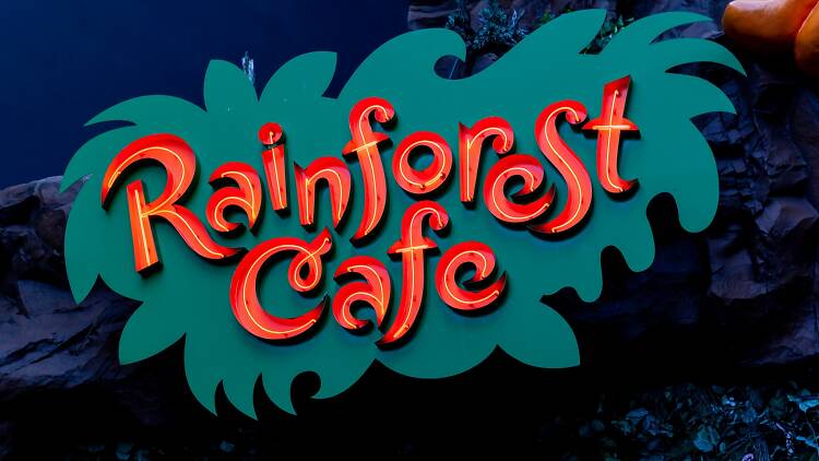 Sign of the Rainforest Cafe