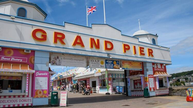 Grand Pier at Weston-super-Mare in Somerset, England