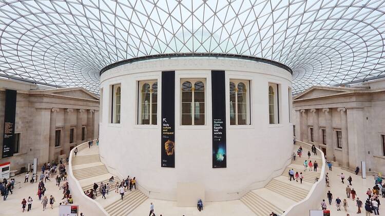 Image of the great court inside the British Museum