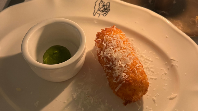 A potato croquette at Table Manners