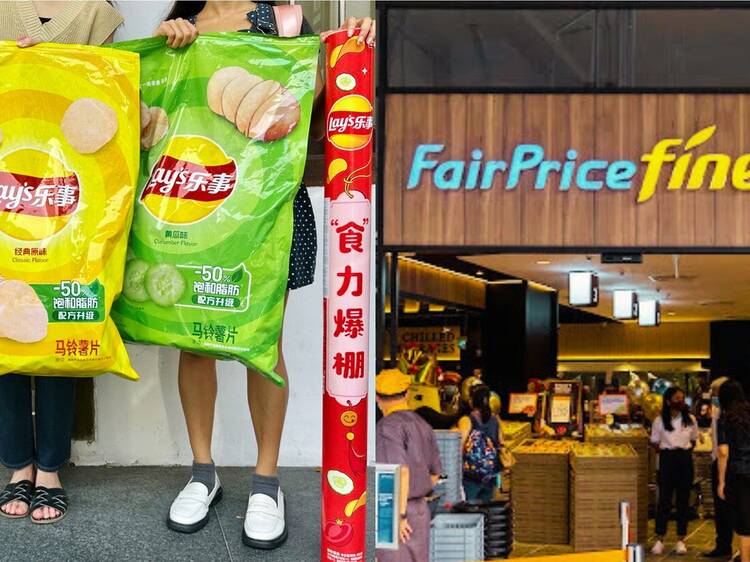 You can now get supersized versions of your favourite snacks at the NTUC FairPrice Xtra China Fair