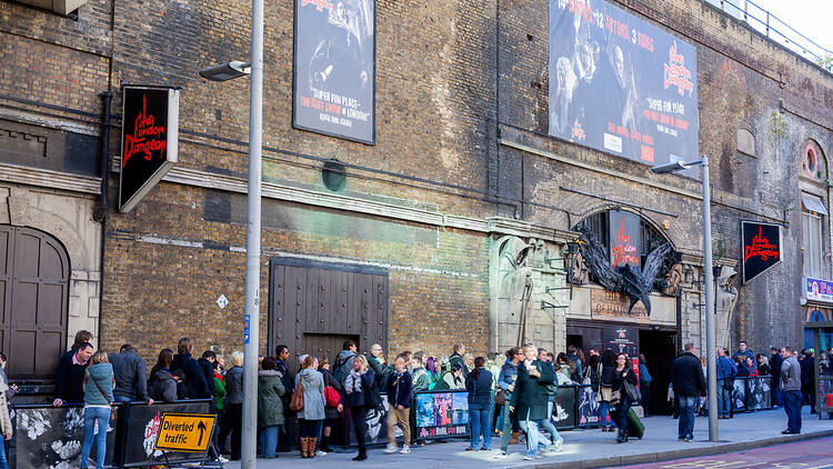 The London Dungeon in its old location in London Bridge