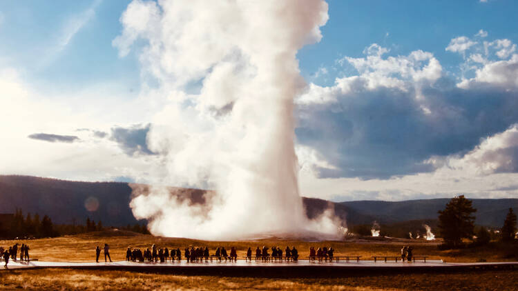 Old Faithful at Yellowstone National Park