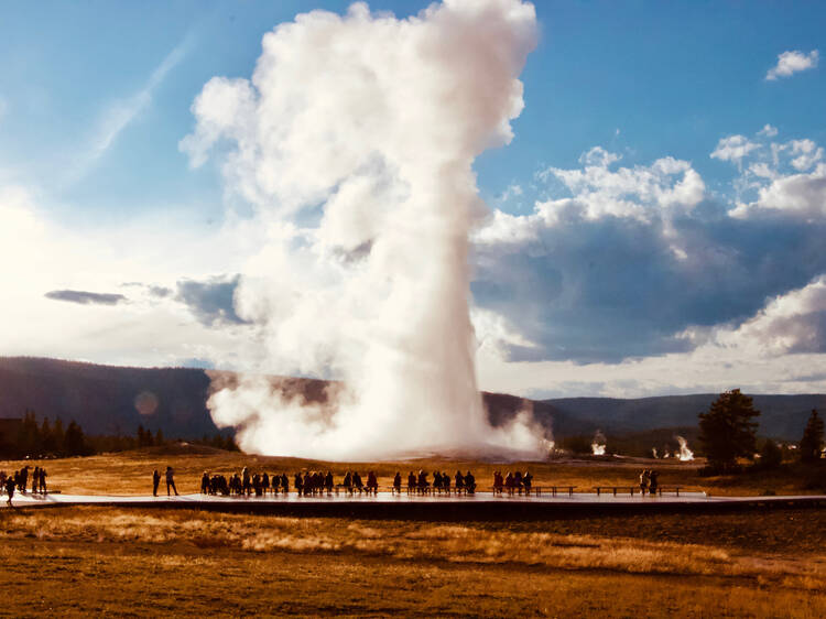 Old Faithful at Yellowstone National Park