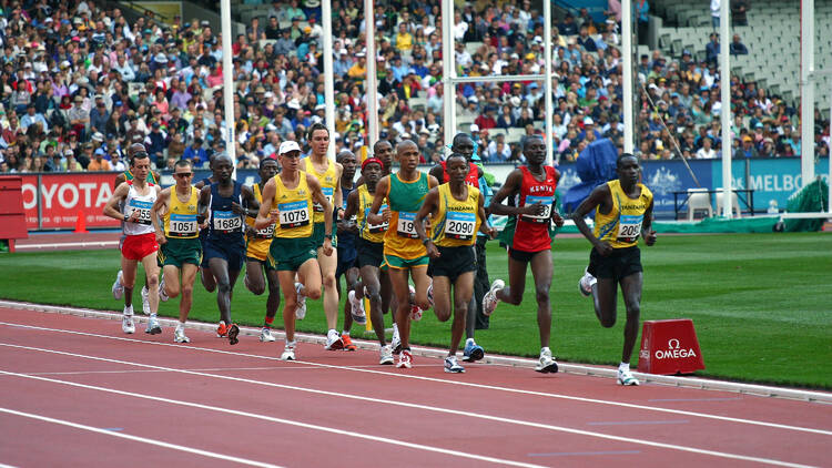 Marathon runners at Commonwealth Games