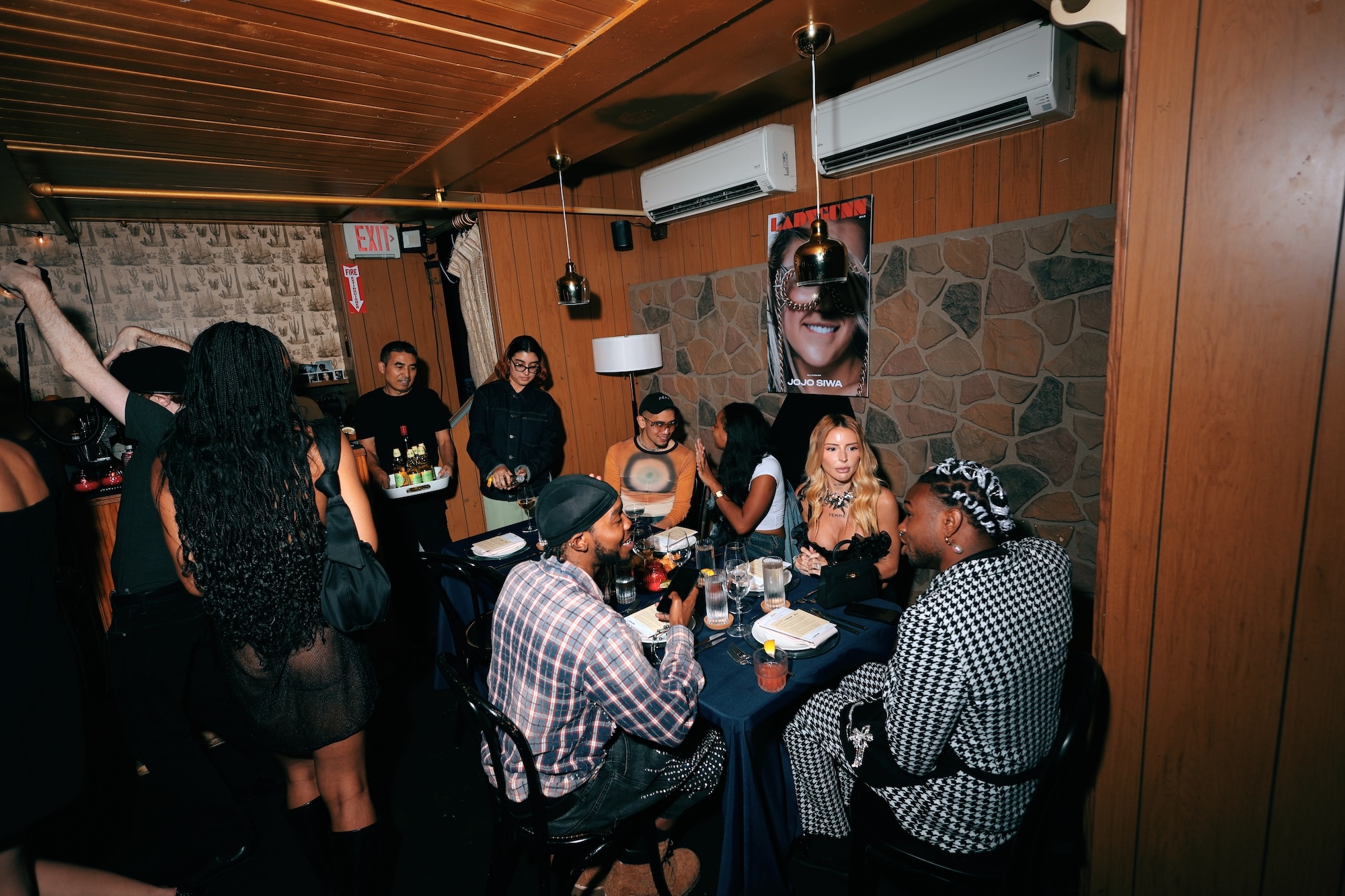 people having dinner at a supper club