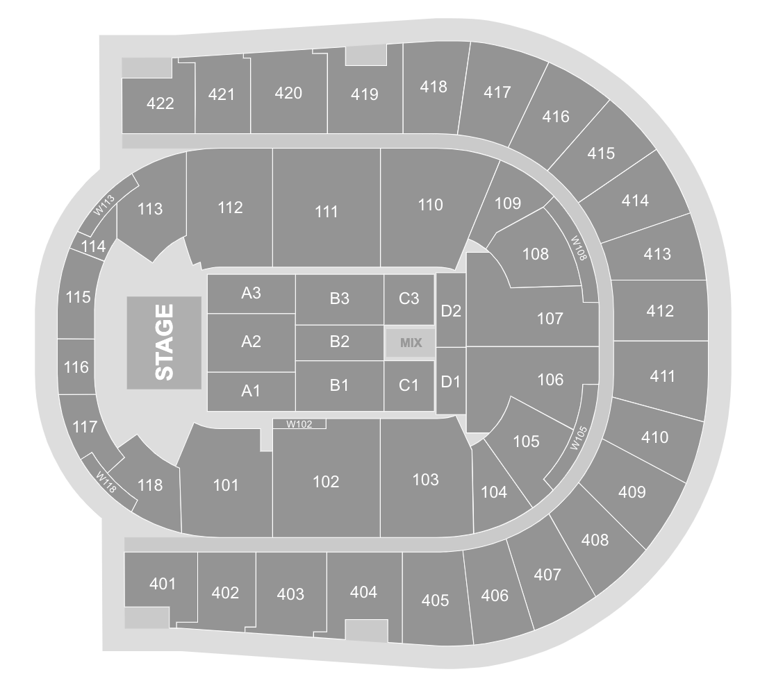 O2 Arena seating plan for Janet Jackson, September 2024