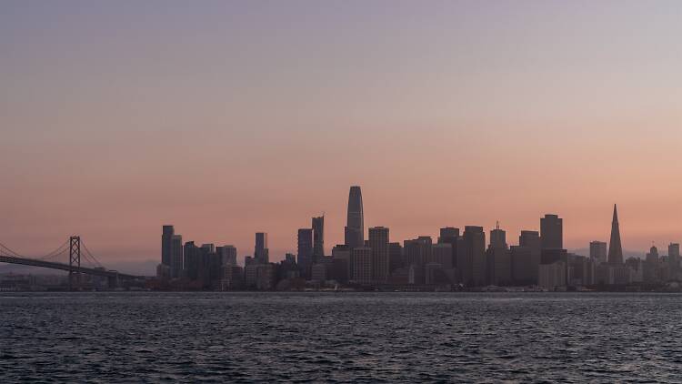 San Francisco skyline view from Treasure Island