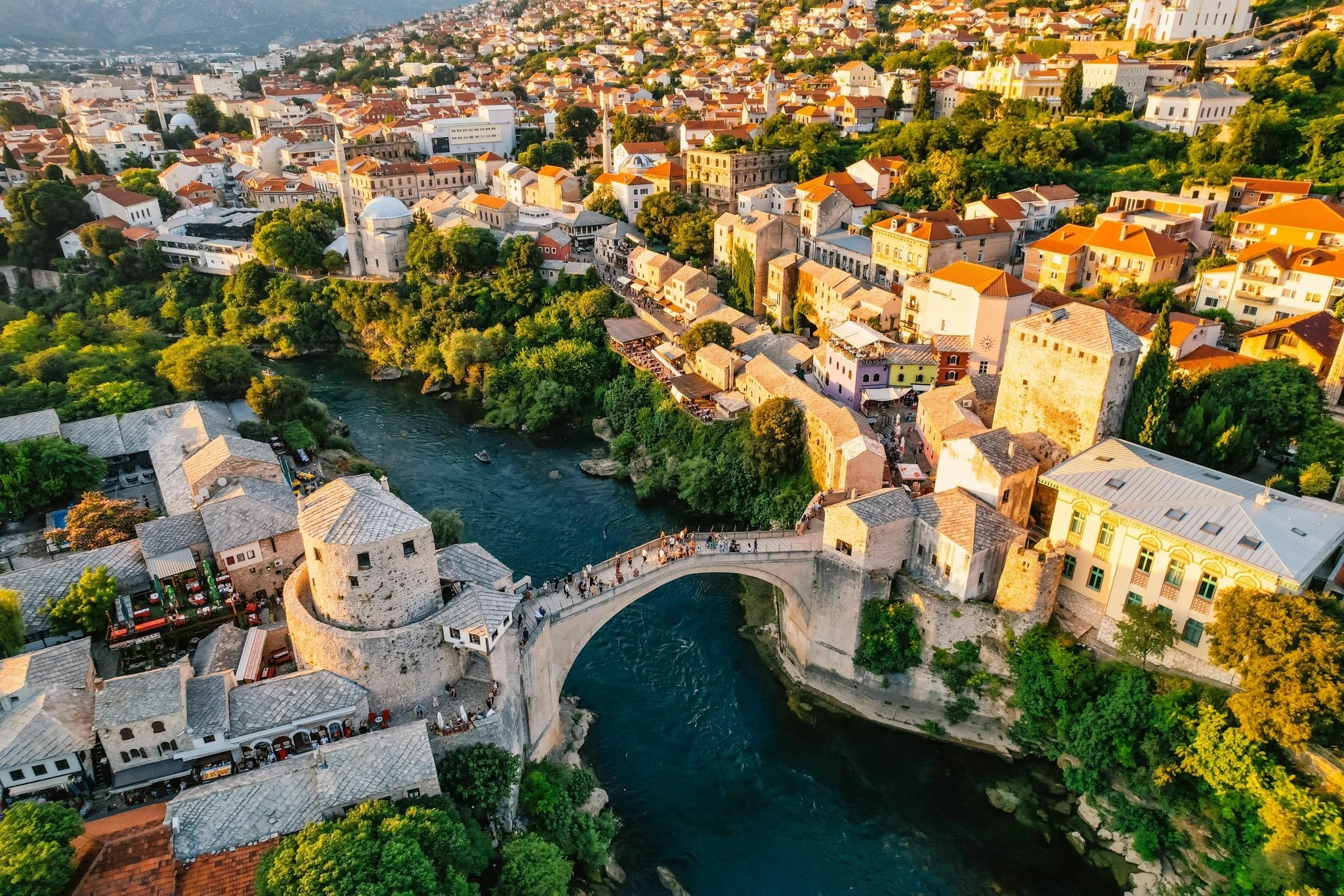 Old Bridge Area in Mostar, Bosnia and Herzegovina