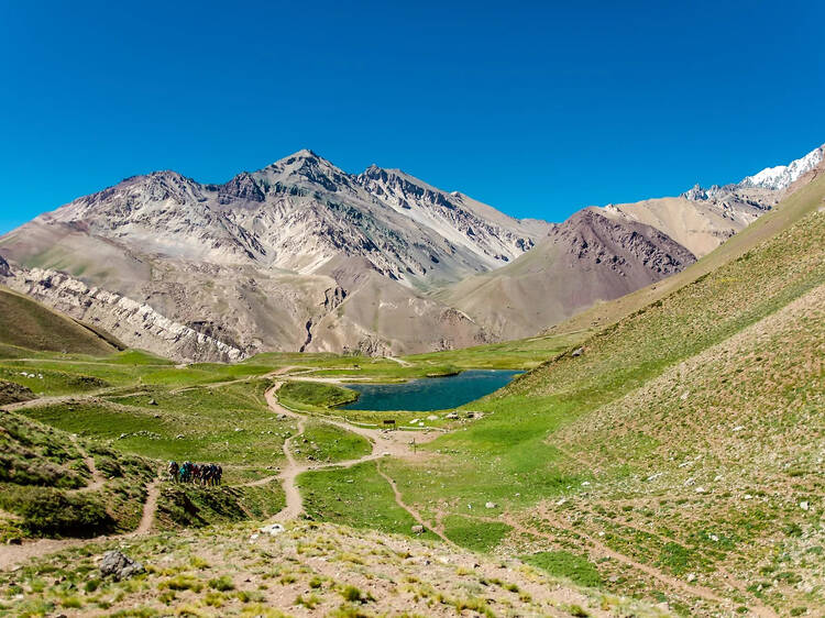 Circuito turístico Laguna de Horcones en el Parque Provincial Aconcagua