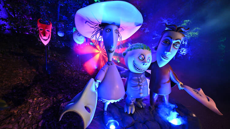 Tim Burton's The Nightmare Before Christmas light trail