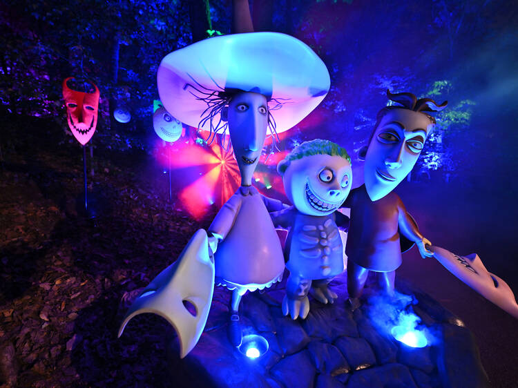 Tim Burton's The Nightmare Before Christmas light trail