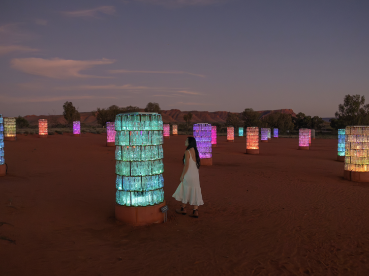 Wander through towers of light