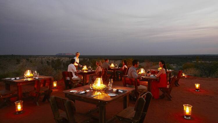 Sunset dining at Uluru