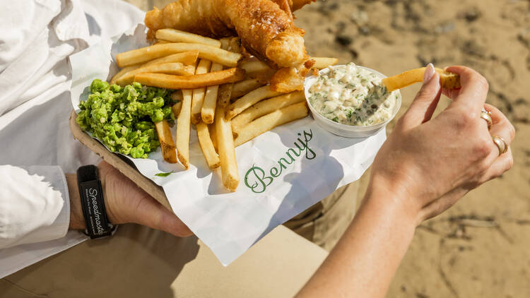 Fish and chips from Benny's