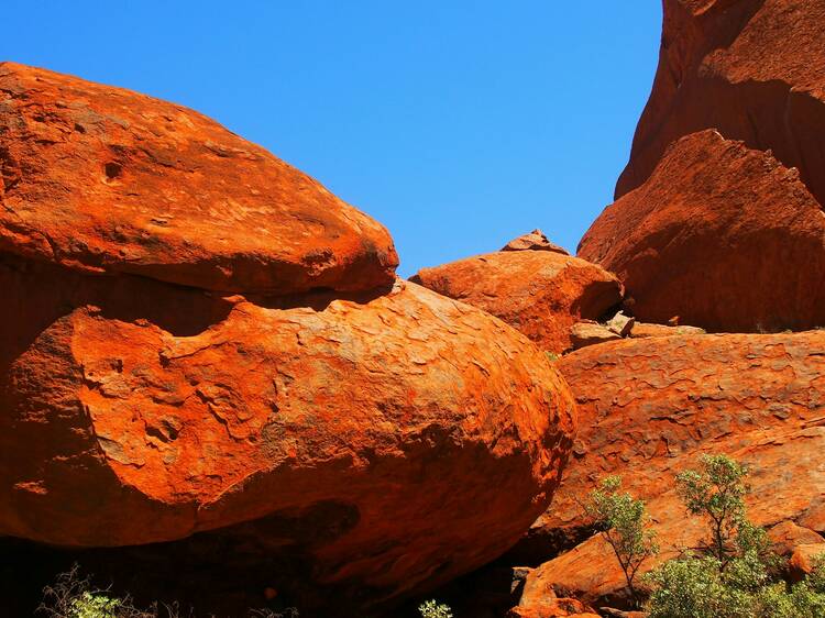 Hike around the rock domes of Kata Tjuta