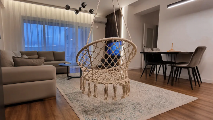 The swanky rooftop pad in Prishtina