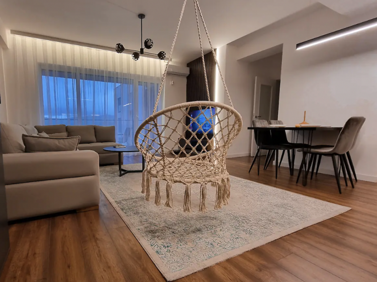 The swanky rooftop pad in Prishtina