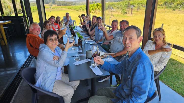 Small group lunch at winery