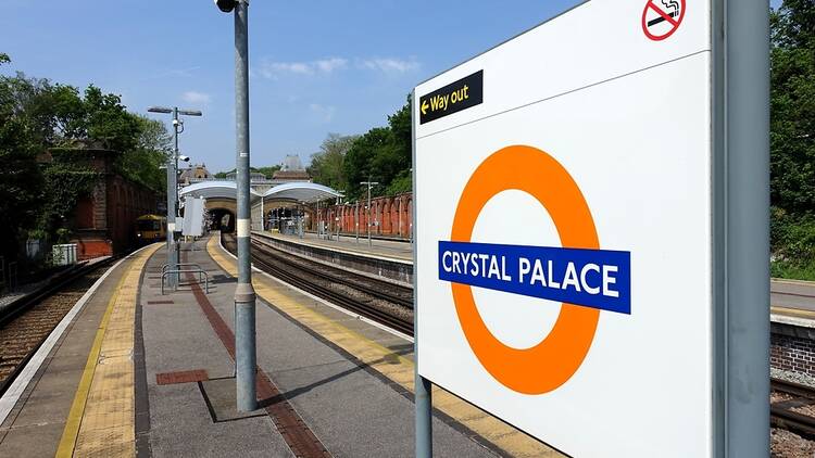 Crystal Palace station on the London Overground