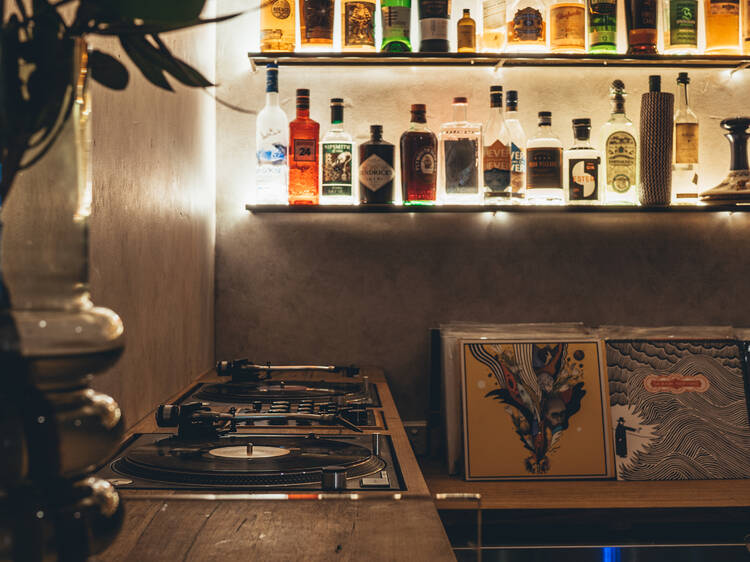 DJ booth at Caretaker's Cottage.