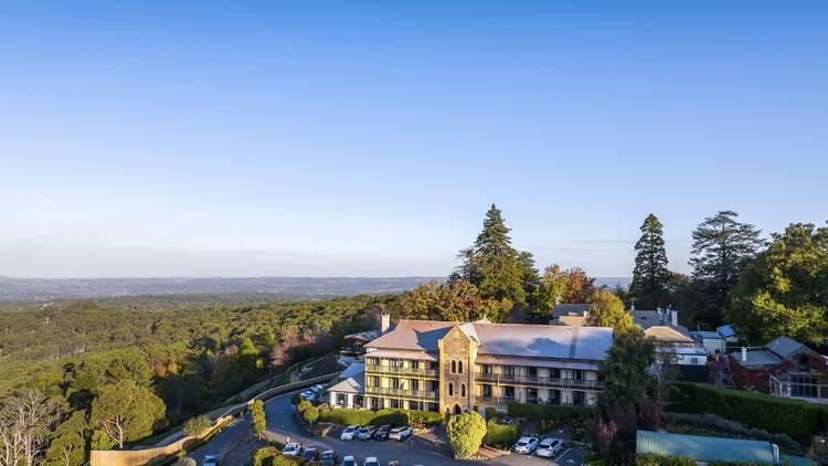 Aerial view of Mount Lofty House