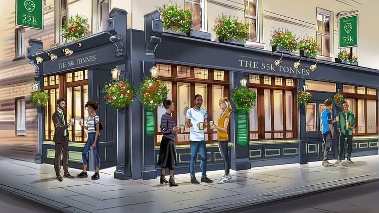 CGI of the 55k Tonnes pub