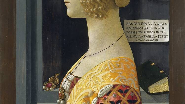 Retrato de Giovanna degli Albizzi Tornabuoni. Domenico Ghirlandaio, 1489-1490. (Sala 5).