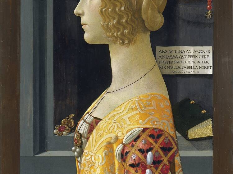 Retrato de Giovanna degli Albizzi Tornabuoni. Domenico Ghirlandaio, 1489-1490. (Sala 5).