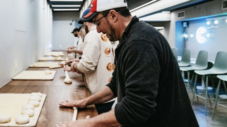 Pretzel making team building activities