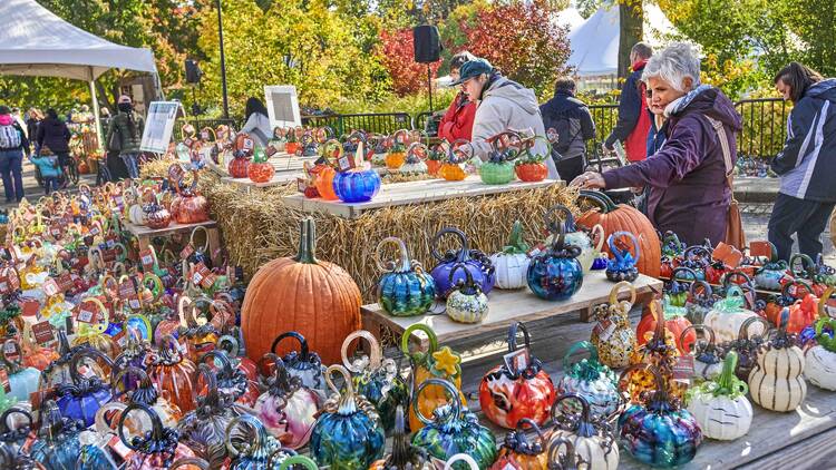 glass pumpkins