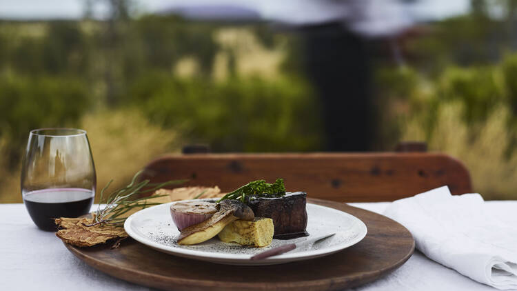 Wagyu beef fillet with red wine