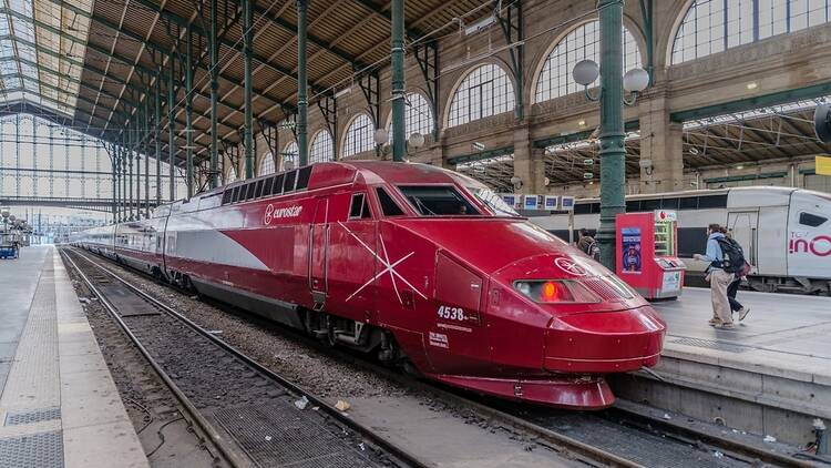 Train in Paris station